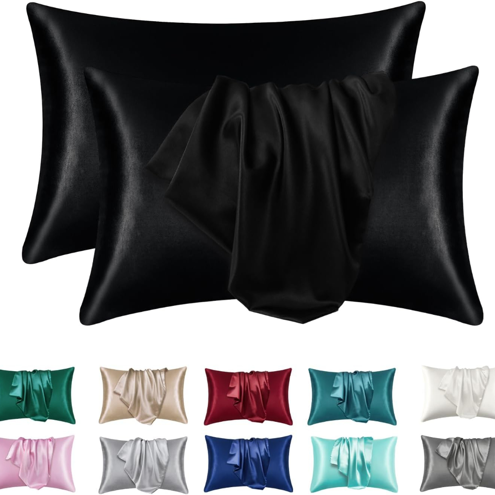 Silk Pillowcase Set - 1/2 adet Saten İpek Yastık Kılıfı