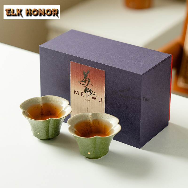 Handmade Ceramic Mug - 60 ml Yeşil Mandalina Altın Ile