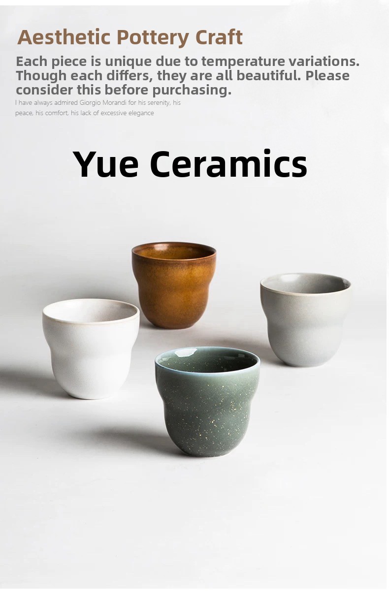 Handmade Ceramic Mug - Basitleştirilmiş Seramik Kahve Fincanı Bireysel Elde