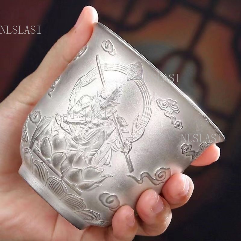 Handmade Ceramic Mug - Gümüş İç Kaplı Kung Fu Seramik