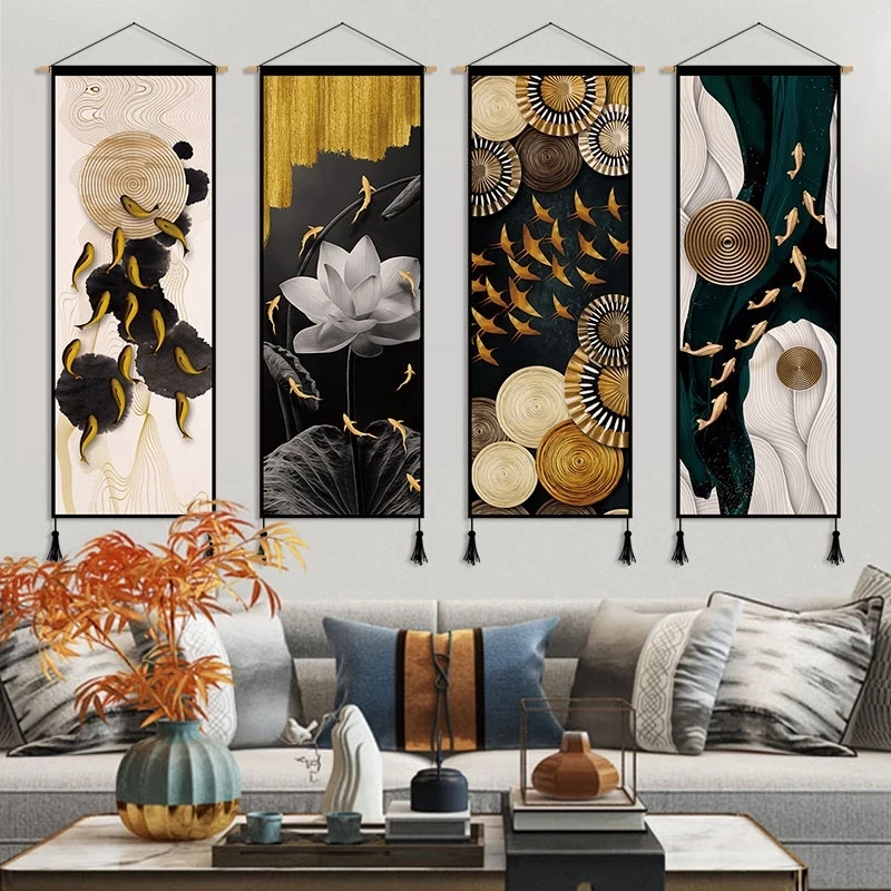 Luxury Lifestyle Picture - Ev Ofis Balık Feng Shui Tuval