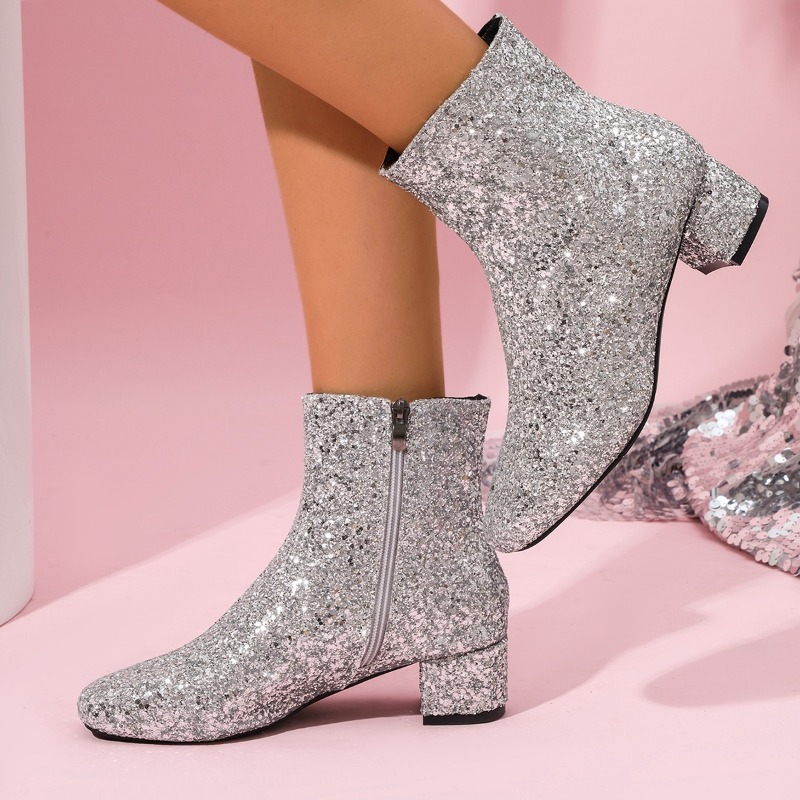 Luxury Lifestyle Shoes - Moda Kadın Botları Bling Payetler kadın