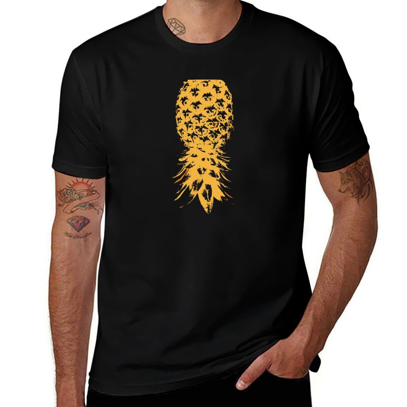 Luxury Men Lifestyle - Swinger Lifestyle Baş Aşağı Ananas T-Shirt
