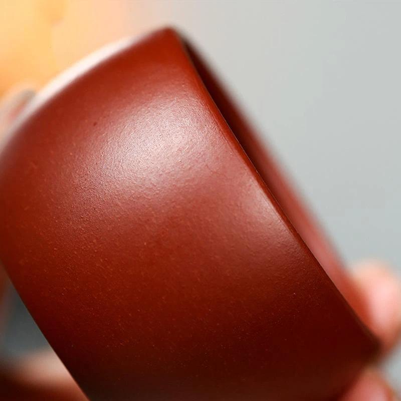 Yixing Mor Kil Seyahat Çay Kas - Handmade Ceramic Mug incelemesi ve fiyatı