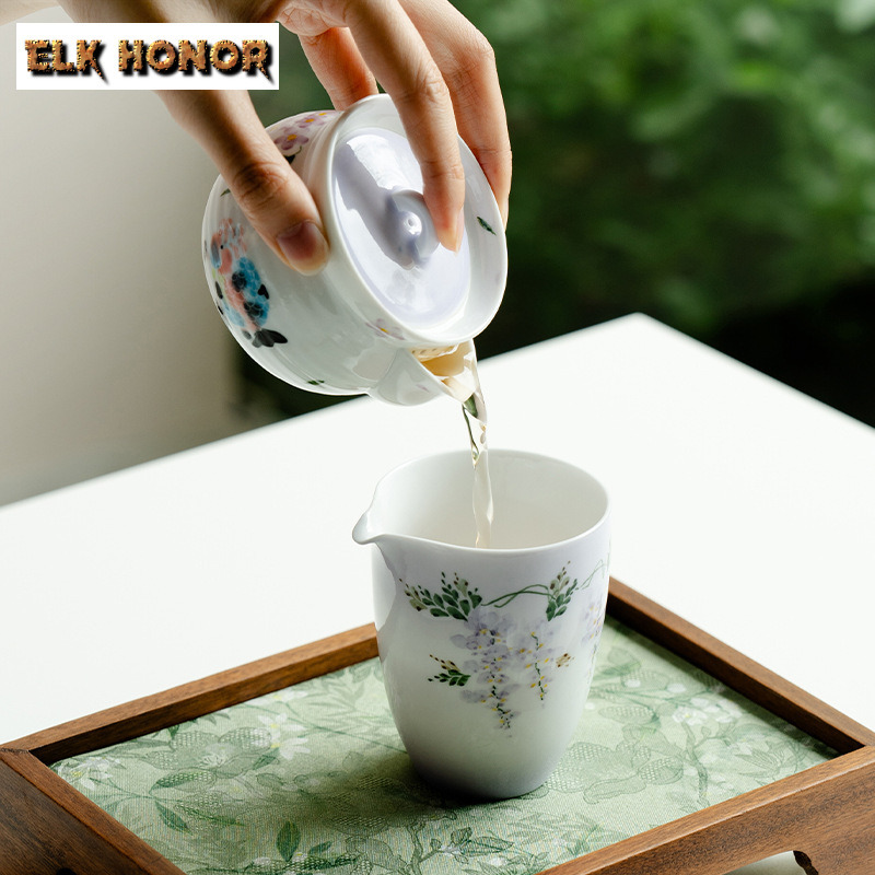 210 ml El-boyalı Wisteria Çiçe - Handmade Ceramic Mug incelemesi ve fiyatı