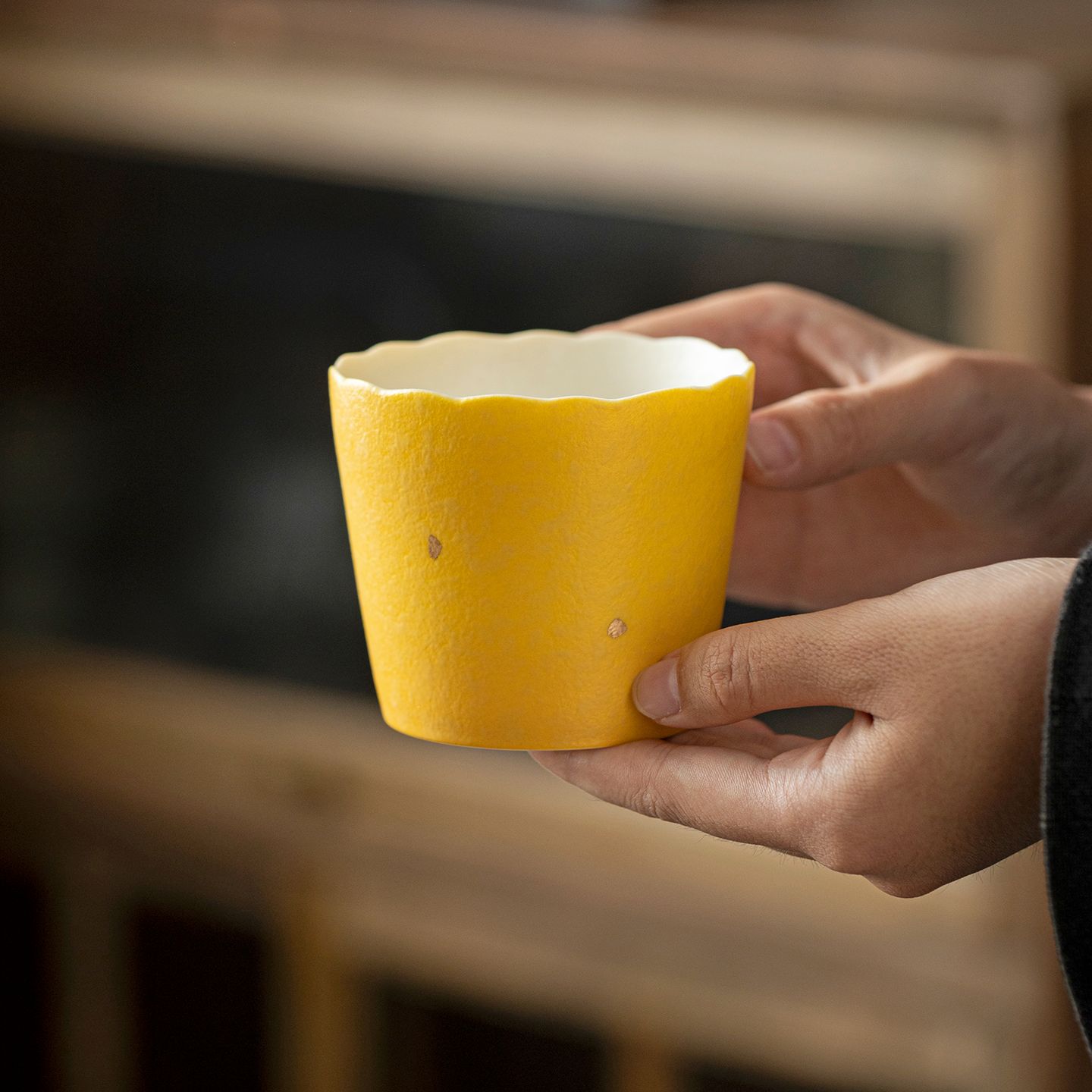 El Yapımı Limon Sarısı Altın B - Handmade Ceramic Mug incelemesi ve fiyatı