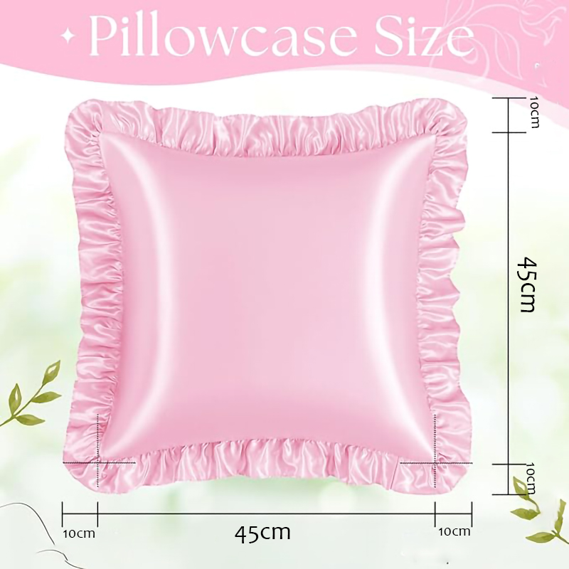 2 adet saten fırfırlı yastık k - Silk Pillowcase Set incelemesi ve fiyatı